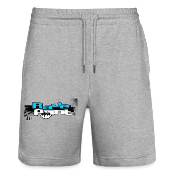 Techno - Stanley/Stella Unisex Bio Joggingshorts Trainer  - Grau meliert - Vorne - Nik (191cm) & Marisol (170cm)