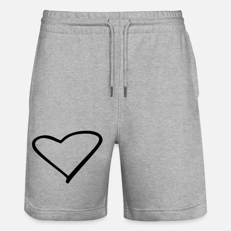 Coeur - Short de jogging bio TRAINER Stanley/Stella unisexe - gris chiné