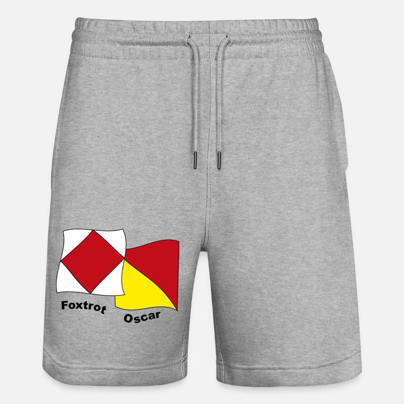 Foxtrot Oscar - Short de jogging bio TRAINER Stanley/Stella unisexe - gris chiné