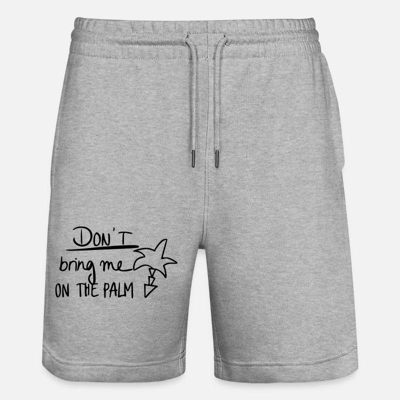 Don't bring me on the palm - Stanley/Stella Unisex Bio Joggingshorts Trainer  - Grau meliert