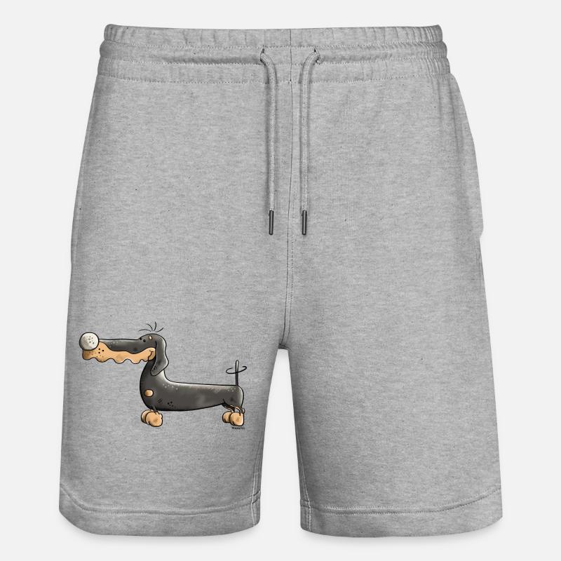 Mignon Teckel - Short de jogging bio TRAINER Stanley/Stella unisexe - gris chiné