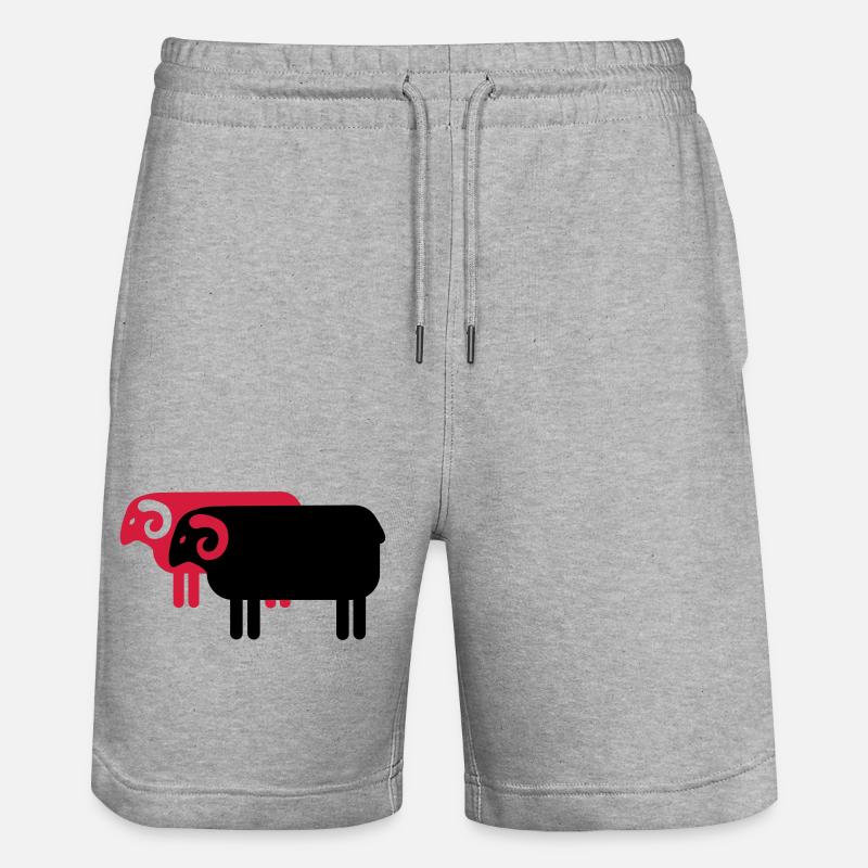mouton - Short de jogging bio TRAINER Stanley/Stella unisexe - gris chiné