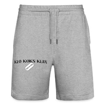 KLO KOKS KLAN - Stanley/Stella Unisex Bio Joggingshorts Trainer  - Grau meliert - Vorne - Nik (191cm) & Marisol (170cm)