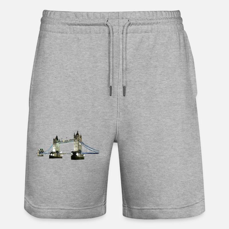 Tower Bridge - Short de jogging bio TRAINER Stanley/Stella unisexe - gris chiné