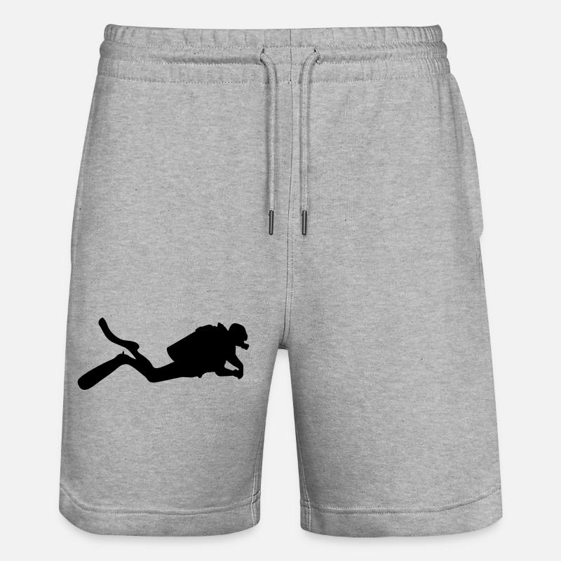 scaphandre autonome - Short de jogging bio TRAINER Stanley/Stella unisexe - gris chiné