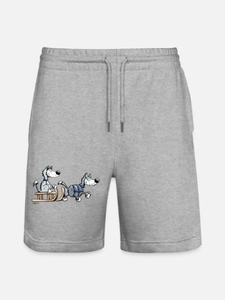 Mignon Husky Team - Short de jogging bio TRAINER Stanley/Stella unisexe - gris chiné