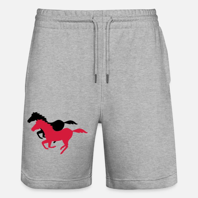 cheval - Short de jogging bio TRAINER Stanley/Stella unisexe - gris chiné