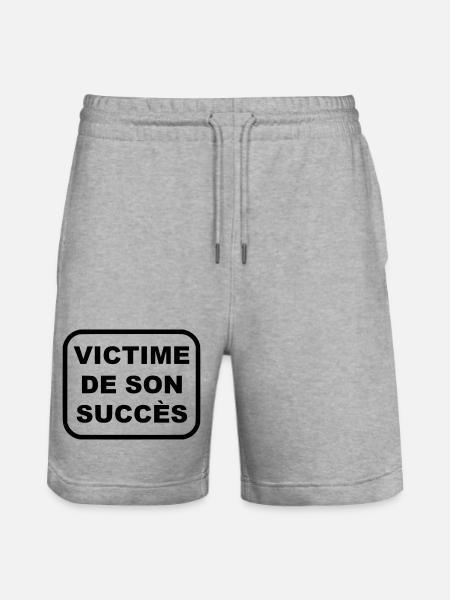 Victime de son succès - Short de jogging bio TRAINER Stanley/Stella unisexe - gris chiné