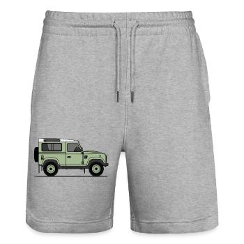 Verteidiger 90 - Stanley/Stella Unisex Bio Joggingshorts Trainer  - Grau meliert - Vorne - Nik (191cm) & Marisol (170cm)