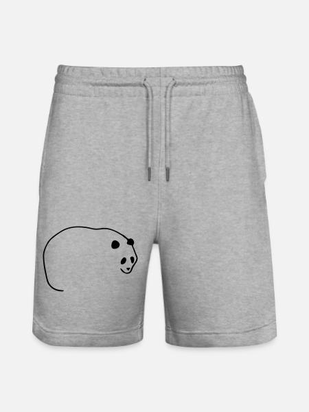 Lignes Panda - Short de jogging bio TRAINER Stanley/Stella unisexe - gris chiné