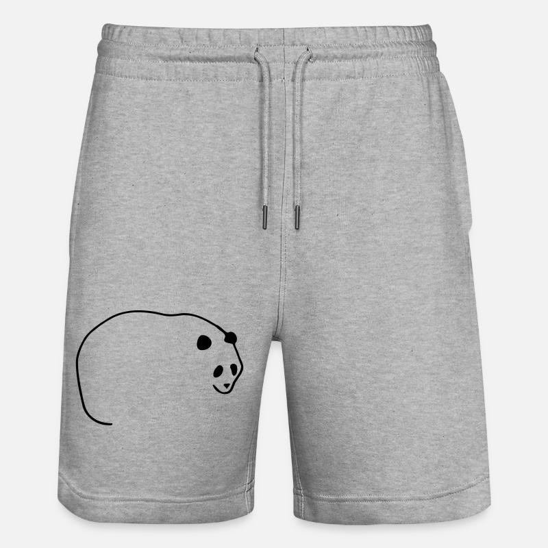 Lignes Panda - Short de jogging bio TRAINER Stanley/Stella unisexe - gris chiné
