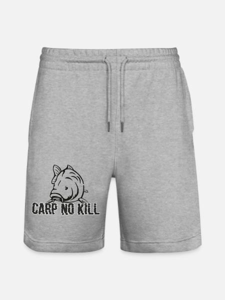 Carpe : Carp no kill 2019 - Short de jogging bio TRAINER Stanley/Stella unisexe - gris chiné