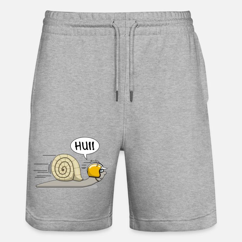 Escargot de course - l’original - Short de jogging bio TRAINER Stanley/Stella unisexe - gris chiné