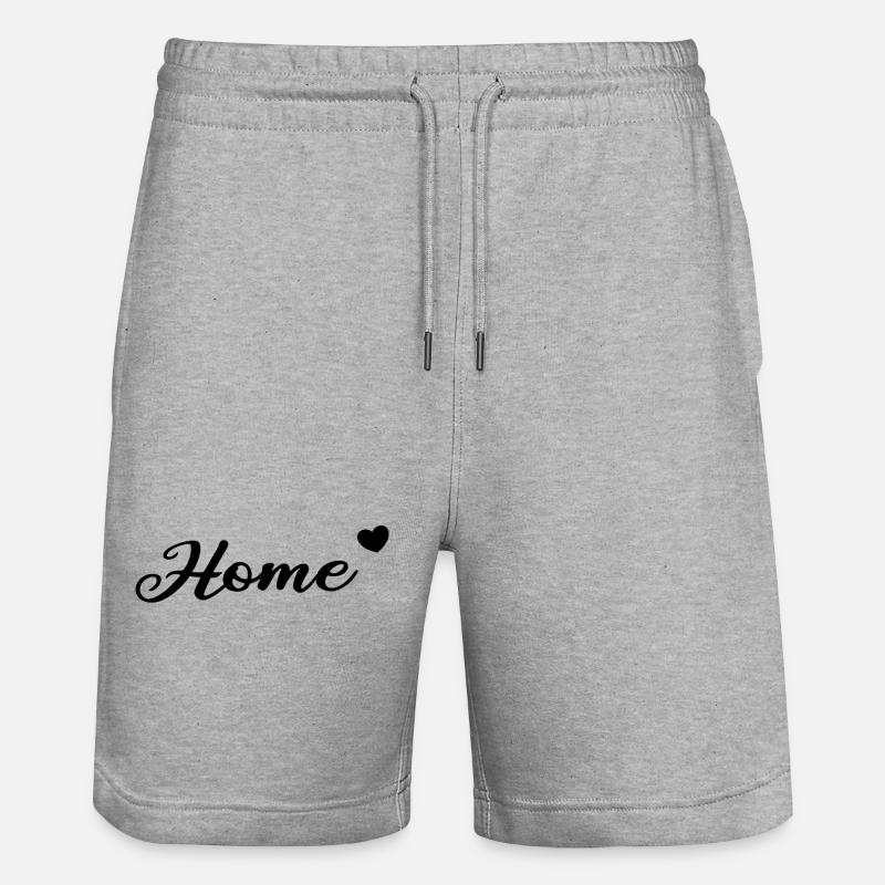 Home Herzchen Lettrage - Short de jogging bio TRAINER Stanley/Stella unisexe - gris chiné