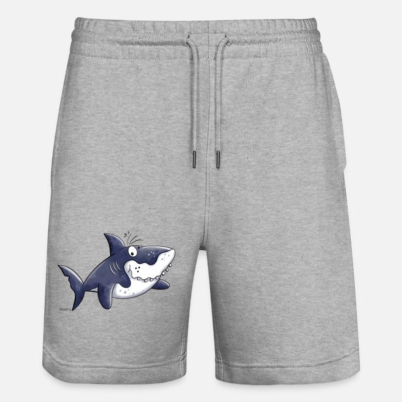Haichen - Stanley/Stella Unisex Bio Joggingshorts Trainer  - Grau meliert