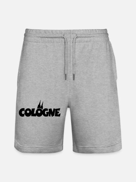 Cologne Cologne Cathedral Cologne - Stanley/Stella Trainer Unisex Organic Jogging Shorts - heather grey