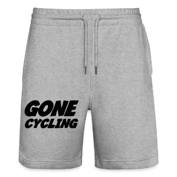 Cyclisme / Cycliste / Vélo / VTT / BMX - Short de jogging bio TRAINER Stanley/Stella unisexe - gris chiné - Devant - Nik (191cm) & Marisol (170cm)
