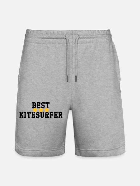 Kiteboarding Kitesurfing Kitesurf Kitesurfer - Stanley/Stella Trainer Unisex Organic Jogging Shorts - heather grey