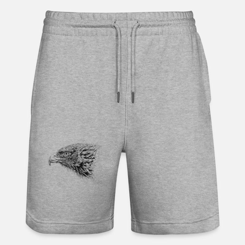 aigle - Short de jogging bio TRAINER Stanley/Stella unisexe - gris chiné