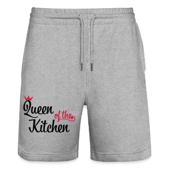 Queen of the Kitchen - Stanley/Stella Unisex Bio Joggingshorts Trainer  - Grau meliert - Vorne - Nik (191cm) & Marisol (170cm)