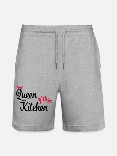 Queen of the Kitchen - Stanley/Stella Trainer Unisex Organic Jogging Shorts - heather grey