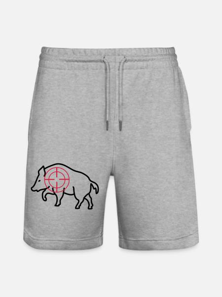 sanglier - Short de jogging bio TRAINER Stanley/Stella unisexe - gris chiné
