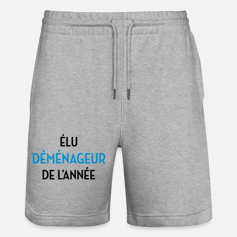 frachtführer / möbelpacker / mover / bewegen - Stanley/Stella Unisex Bio Joggingshorts Trainer  - Grau meliert