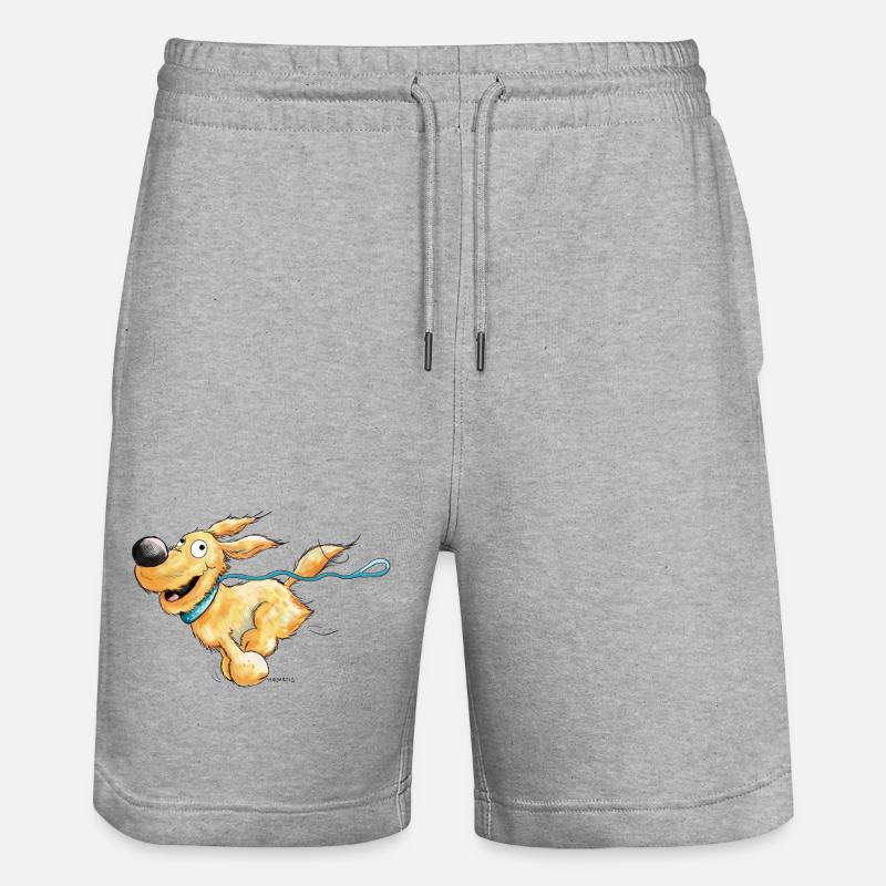 Chien courant - Short de jogging bio TRAINER Stanley/Stella unisexe - gris chiné