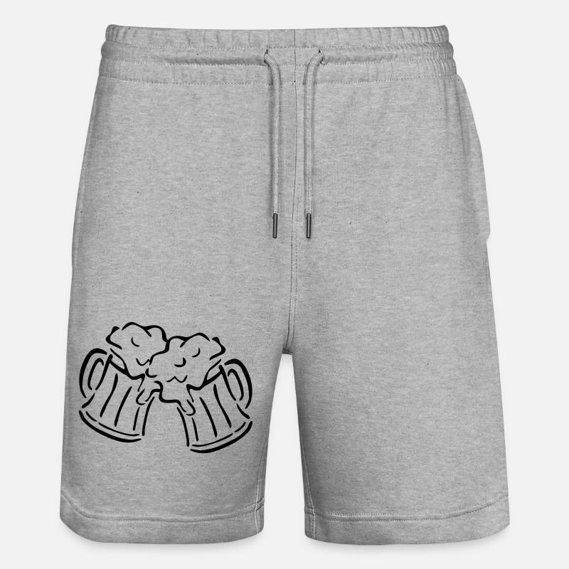 tasse de bière - Short de jogging bio TRAINER Stanley/Stella unisexe - gris chiné