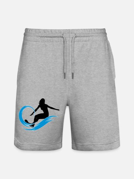surfeuse - Short de jogging bio TRAINER Stanley/Stella unisexe - gris chiné