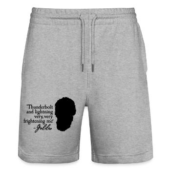 Galileo - Thunderbolt and lightning very... 2clr - Stanley/Stella Unisex Bio Joggingshorts Trainer  - Grau meliert - Vorne - Nik (191cm) & Marisol (170cm)