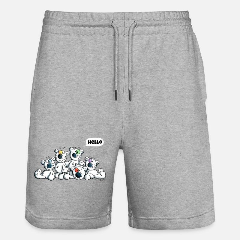 Mignon Ours - Short de jogging bio TRAINER Stanley/Stella unisexe - gris chiné