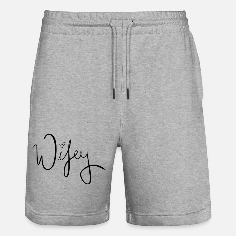 Bourgeoise - Short de jogging bio TRAINER Stanley/Stella unisexe - gris chiné