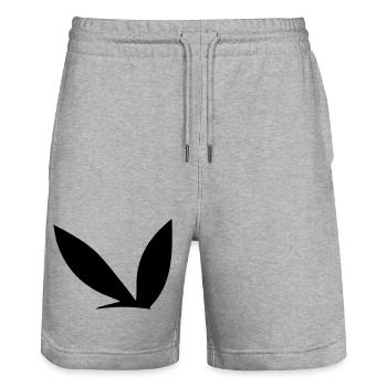 Sexy bunny ears - Stanley/Stella Trainer Unisex Organic Jogging Shorts - heather grey - Front - Nik (191cm) & Marisol (170cm)