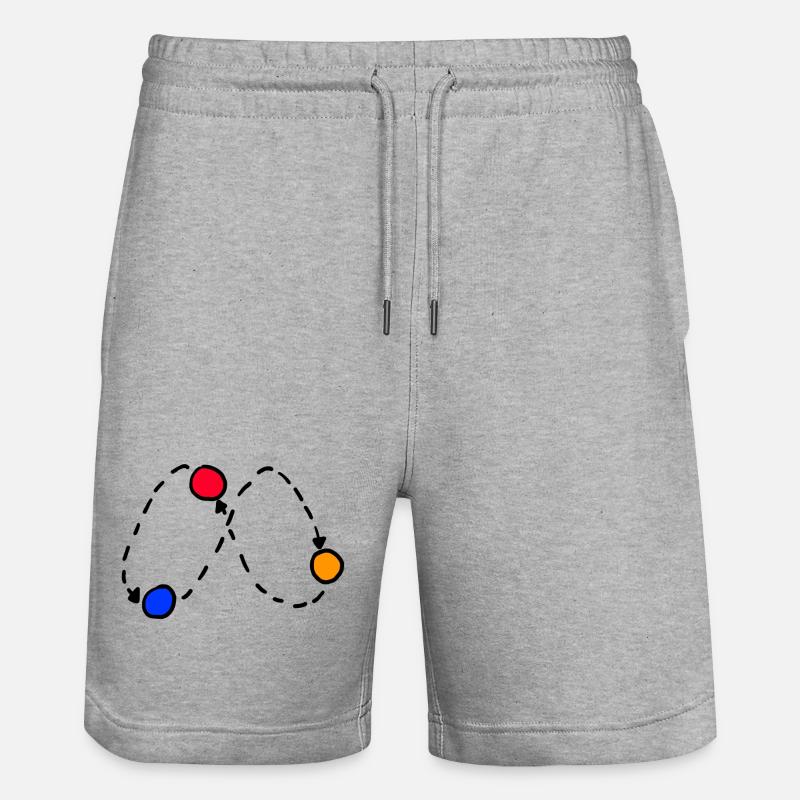 Jonglage - Stanley/Stella Unisex Bio Joggingshorts Trainer  - Grau meliert