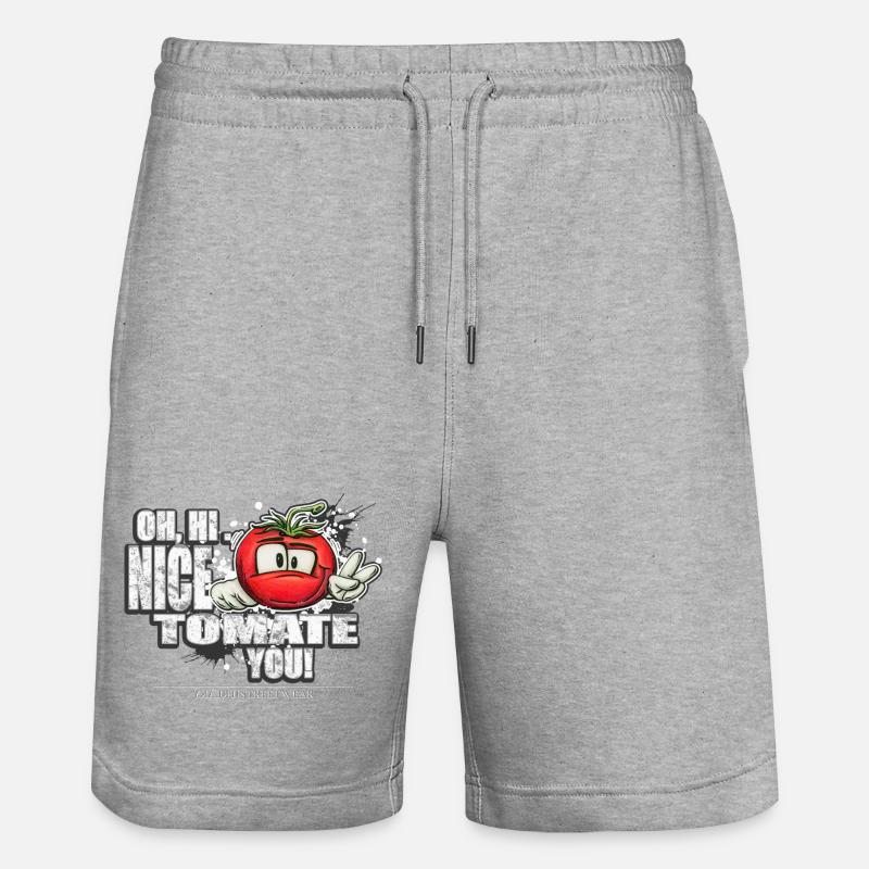 nice tomate you - Short de jogging bio TRAINER Stanley/Stella unisexe - gris chiné