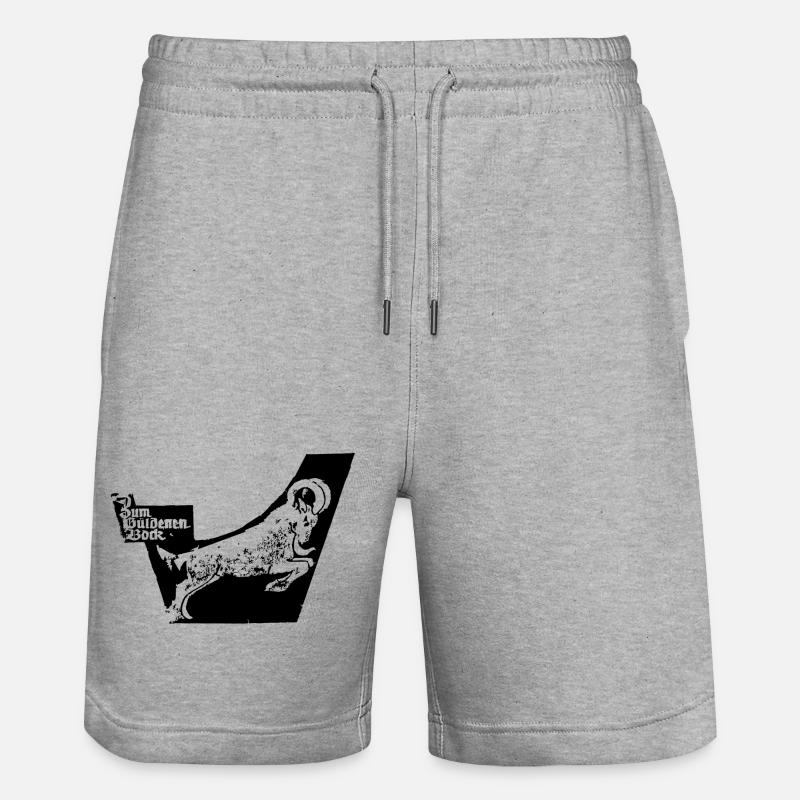 Gueldenerbock, Tradition, Restaurant, Chemnitz - Stanley/Stella Trainer Unisex Organic Jogging Shorts - heather grey