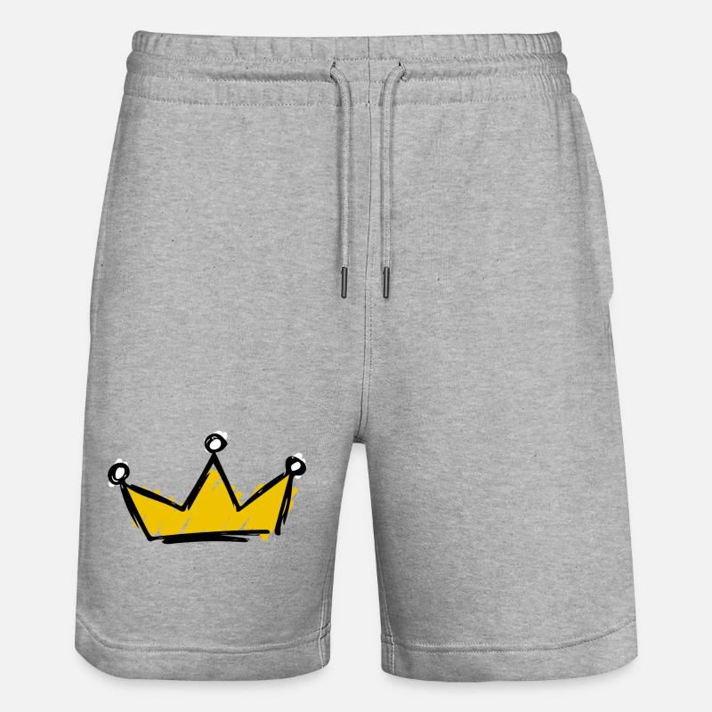 couronne - Short de jogging bio TRAINER Stanley/Stella unisexe - gris chiné