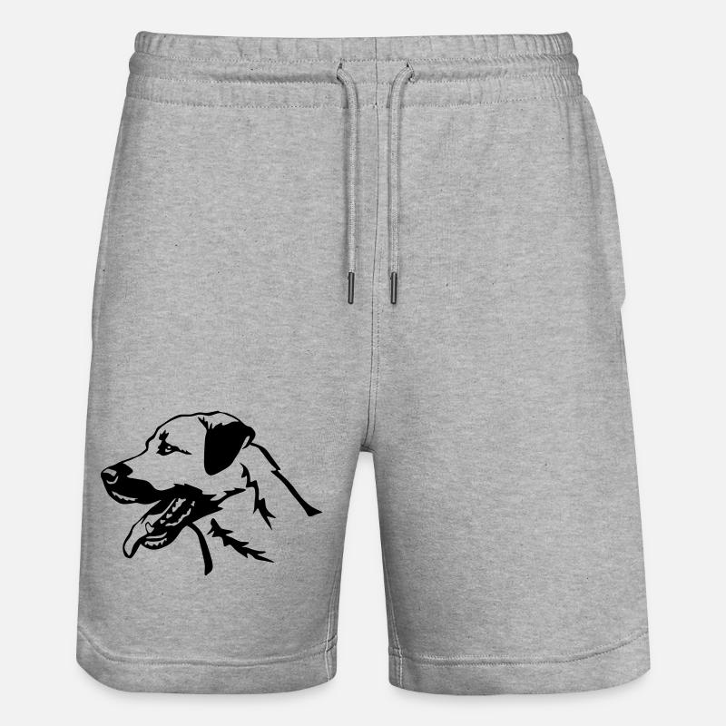 Tête de kangal - Short de jogging bio TRAINER Stanley/Stella unisexe - gris chiné