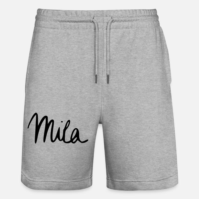 Mila - Stanley/Stella Unisex Bio Joggingshorts Trainer  - Grau meliert