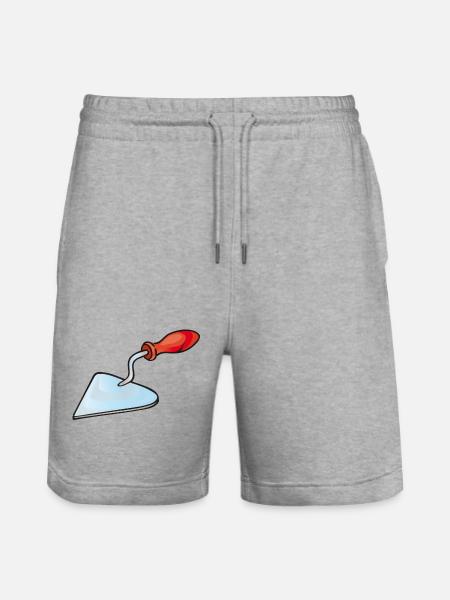 Bricklayer's trowel | Trowel - Stanley/Stella Trainer Unisex Organic Jogging Shorts - heather grey