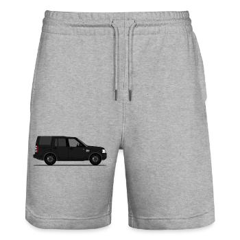 Discovery 4 Black - Stanley/Stella Trainer Unisex Organic Jogging Shorts - heather grey - Front - Nik (191cm) & Marisol (170cm)