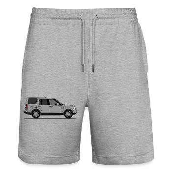 Entdeckung 4 Grau - Stanley/Stella Unisex Bio Joggingshorts Trainer  - Grau meliert - Vorne - Nik (191cm) & Marisol (170cm)