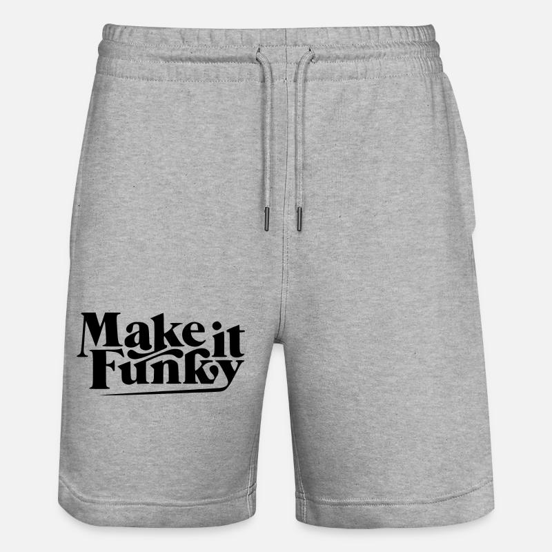 Make it funky - Stanley/Stella Trainer Unisex Organic Jogging Shorts - heather grey