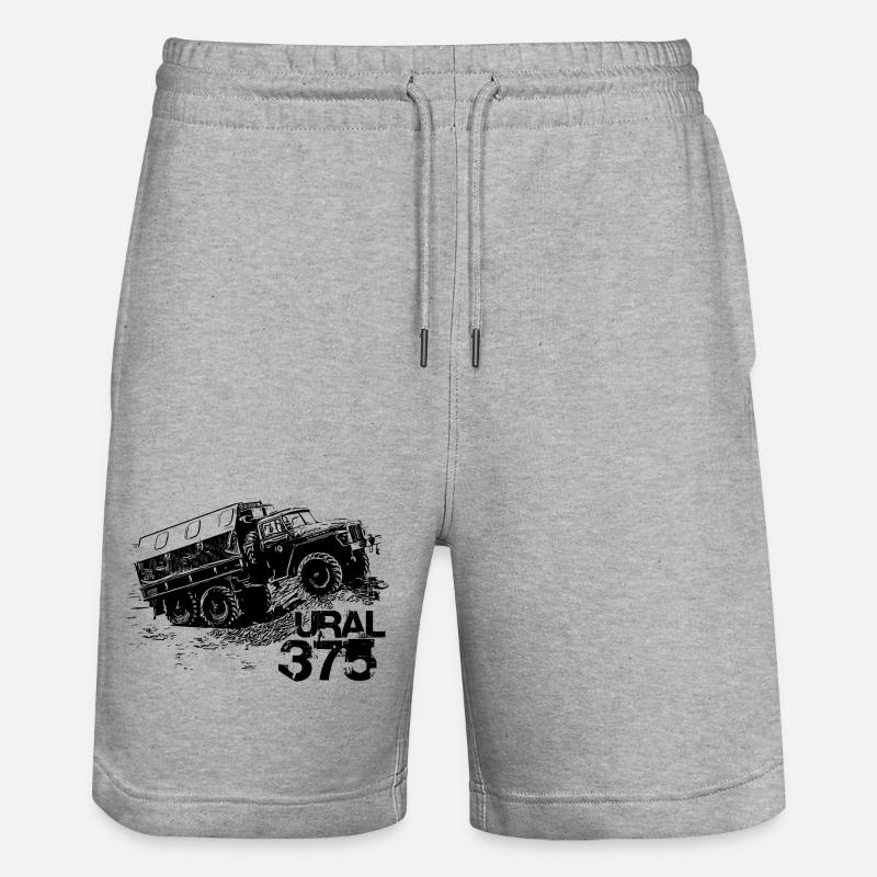 Ural 375 - Stanley/Stella Unisex Bio Joggingshorts Trainer  - Grau meliert