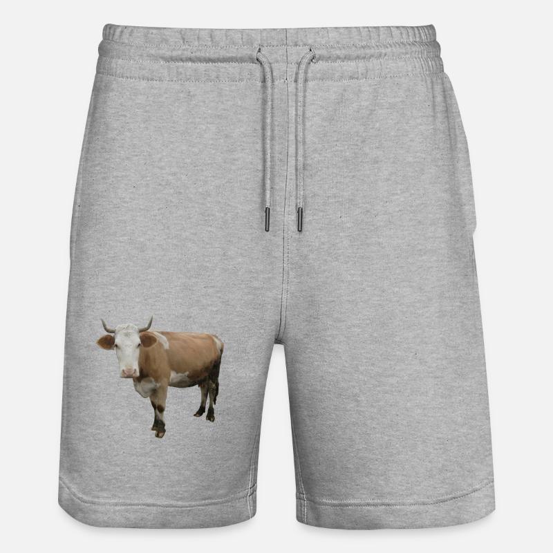 Vache - Short de jogging bio TRAINER Stanley/Stella unisexe - gris chiné