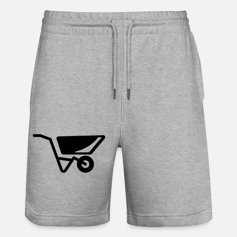 Schubkarre - Stanley/Stella Unisex Bio Joggingshorts Trainer  - Grau meliert