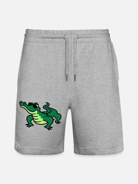 Cool Croc - Stanley/Stella Trainer Unisex Organic Jogging Shorts - heather grey