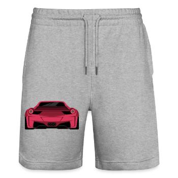 rocket bunny liberty walk super car car car speed - Stanley/Stella Trainer Unisex Organic Jogging Shorts - heather grey - Front - Nik (191cm) & Marisol (170cm)