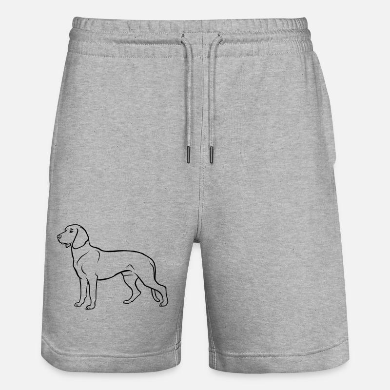 Chien de soudage hanovrien - Short de jogging bio TRAINER Stanley/Stella unisexe - gris chiné